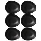 Kit 6 Cumbucas Orgânicas Preto Matte 265ml Porto Brasil Cerâmica Bowls Salada Porções