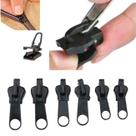 Kit 6 Cursores Zíper Universal Reparo Fácil Sem Costura Rap COR:PRETO Kit 6 Cursores Zíper Universal Reparo Fácil Sem Costura Rap COR:PRETO