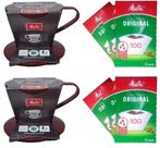 Kit 6 cx Filtro Papel + 2 Suporte plást.Melitta n100 Marrom Kit 6 cx Filtro Papel + 2 Suporte plást.Melitta n100 Marrom