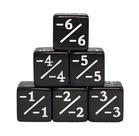 Kit 6 Dados Contadores/Marcadores Positivo/Negativo - MTG