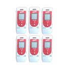 Kit 6 Datalogger Digital Temperatura Umidade 32000 Leituras Alarme Usb Ht-900 Portátil Instrutherm