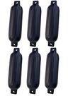 Kit 6 Defensa Inflável PVC Azul G2 11,4x40,6cm Lancha Barco