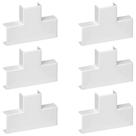 Kit 6 Derivação T Mata Junta 50X20mm Pial 29904X Branco Kit 6 Derivação T Mata Junta 50X20mm Pial 29904X Branco