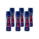Kit 6 Desodorante Antitranspirante Aerossol Nivea - Dry Impact Masculino 150ml