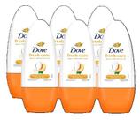 kit 6 DESODORANTE ROLL ON DOVE PESSEGO LEITE 50ML