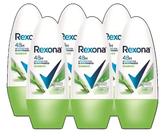 kit 6 Desodorante Rollon Antitranspirante Rexona Bamboo 50ML
