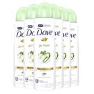 Kit 6 Desodorantes Aerosol Dove Go Fresh Pepino E Chá Verde 150ml