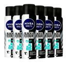 Kit 6 Desodorantes Aerosol Nivea Men Invisible Black & White Fresh 150ml