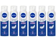 Kit 6 Desodorantes Nivea Protect e Care Aerossol Antitranspirante Feminino 150ml