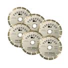 Kit 6 Disco Corte Diamantado Segmentado Topa Tudo 180mm