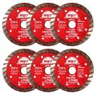 Kit 6 Disco Corte Diamantado Turbo P/ Concreto 110x20mm Matz
