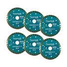 Kit 6 Disco Corte Diamantado Turbo Pro 110x20mm Quartzolit