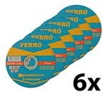 Kit 6 Disco Corte Fino Inox Ferro 114,3mm Diametalic