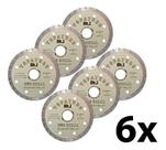 Kit 6 Disco De Corte Diamantado Turbo 110mm Topa Tudo