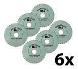 Kit 6 Disco De Corte P/madeira Aço Carbono 110mm Diametalic