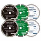 Kit 6 Disco Diamantado Porcelanato, Turbo e Segmentado 4.3/8 Pol (110mm) Menegotti Kit 6 Disco Diamantado Porcelanato, Turbo e Segmentado 4.3/8 Pol (110mm) Menegotti