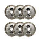 Kit 6 Disco Diamantado Turbo Esmerilhadeira 110x22,23mm Matz