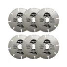 Kit 6 Disco Segmentado Tungstênio Esmerilhadeira 110x22,23mm