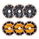 Kit 6 Disco Serra Circular Lâmina 115mm Mármore Concreto Kit 6 Disco Serra Circular Lâmina 115mm Mármore Concreto