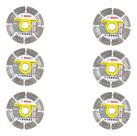Kit 6 Discos Diamantados 105mm Segmentado Bosch