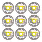 Kit 6 Discos Diamantados 105mm Turbo Serra Mármore Bosch