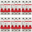 Kit 6 Disjuntor 4A SD63 3P Curva C 3KA SDD63C04 Steck Kit 6 Disjuntor 4A SD63 3P Curva C 3KA SDD63C04 Steck