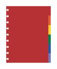 Kit 6 Divisorias Caderno de Discos Medio 9 Furos Colorida Kit 6 Divisorias Caderno de Discos Medio 9 Furos Colorida