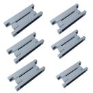 Kit 6 Dobradiça Grande 113mm S Mola Cinza Geladeiras Frezzer
