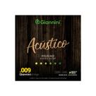 Kit 6 Encordoamento Violão Aço 009 Giannini Acústico Geswal