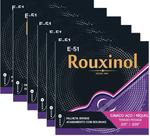 Kit 6 Encordoamentos Cordas Cavaquinho Cavaco Rouxinol E51 Kit 6 Encordoamentos Cordas Cavaquinho Cavaco Rouxinol E51