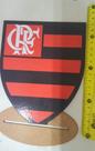 Kit 6 Enfeite de Mesa Decoração Festa Mdf Flamengo Escudo