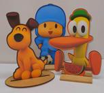 Kit 6 Enfeite de Mesa Decoração Festa Mdf Pocoyo