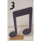 Kit 6 Enfeites em MDF Notas Musicais Música