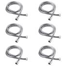 Kit 6 Engate Flexível Chuveirinho Ducha Higiênica Abs 180cm