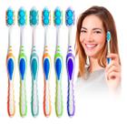 Kit 6 Escovas De Dente Revolution Limpa Bochechas E Lingua