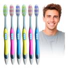 Kit 6 Escovas De Dente Revolution Power Grande Macia Adulto