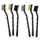 Kit 6 Escovas Para Limpeza Multiuso Para Grelha Aço Latão e Nylon