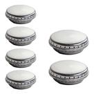 Kit 6 Espalhadores Cromados Para Fogão Esmaltec Safira hawaii