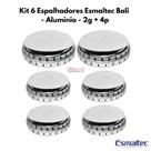 Kit 6 Espalhadores De Alumínio Fogão Esmaltec Bali 2g 4p