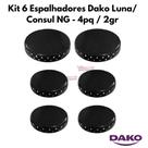 Kit 6 Espalhadores Fogão Dako Luna / Consul NG 4 pq / 2 gr