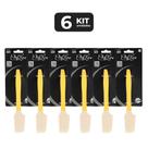 Kit 6 espatula raspadora de silicone e abridor lata 18cm