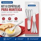 Kit 6 Espátulas para Manteiga Tramontina Laguna Aço Inox Original Kit 6 Espátulas para Manteiga Tramontina Laguna Aço Inox Original