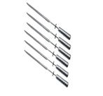Kit 6 Espeto Grill Giratória Espada Para Churrasco
