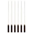 Kit 6 Espetos Artesanais simples de Alumínio P/ Churrasco