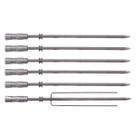 Kit 6 Espetos Cabo Térmico 65cm para Churrasqueiras Titan Kit 6 Espetos Cabo Térmico 65cm para Churrasqueiras Titan