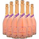 Kit 6 Espumante Aurora Zero Álcool Rose 750ml