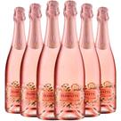 Kit 6 Espumante Garibaldi Floratta Moscatel Rosé 750ml