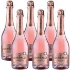 Kit 6 Espumante Garibaldi Moscato Rose Sem Álcool 750ml