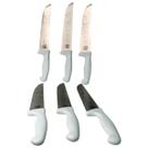 Kit 6 Faca De Carne 8 Profissional Cabo De Plástico Kit 6 Faca De Carne 8 Profissional Cabo De Plástico