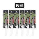Kit 6 faca para legumes 3,5" cabo polipropileno branco
